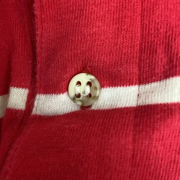 Vintage Hatheway’s Crew Red and Blue Striped Polo Shirt - Picture 2 of 4